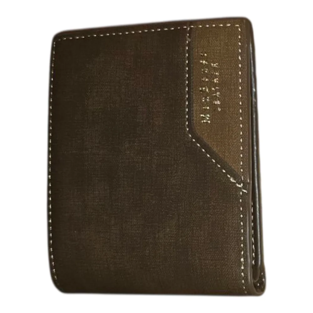 Brown Wallet with Stitching